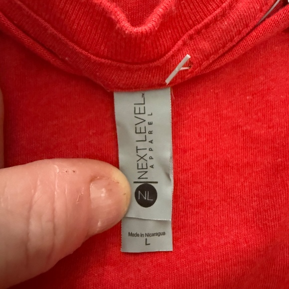 Next Level Space Decal Graphic Tee Red Regular - Picture 5 of 8